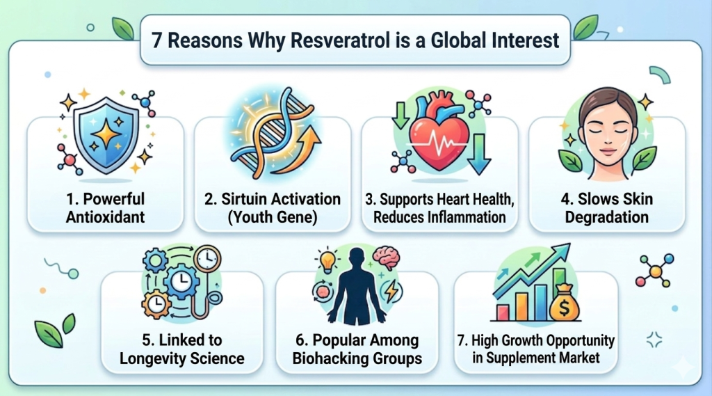 Resveratrol-7 Reasons Why Resveratrol is Being Watched Worldwide